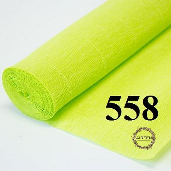 Бумага гофрированная цвет 558, Acid Green