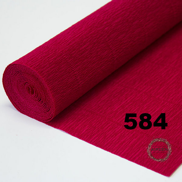 Бумага гофрированная цвет 584, Cardinal Red