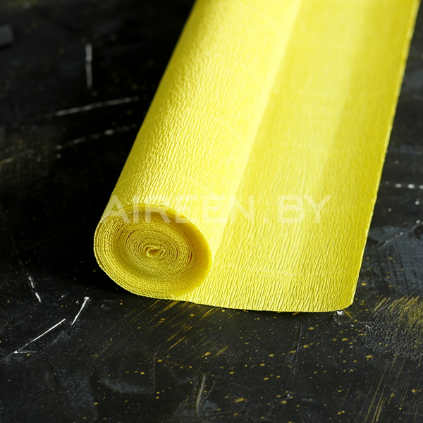 Бумага гофрированная цвет 575, Lemon Yellow